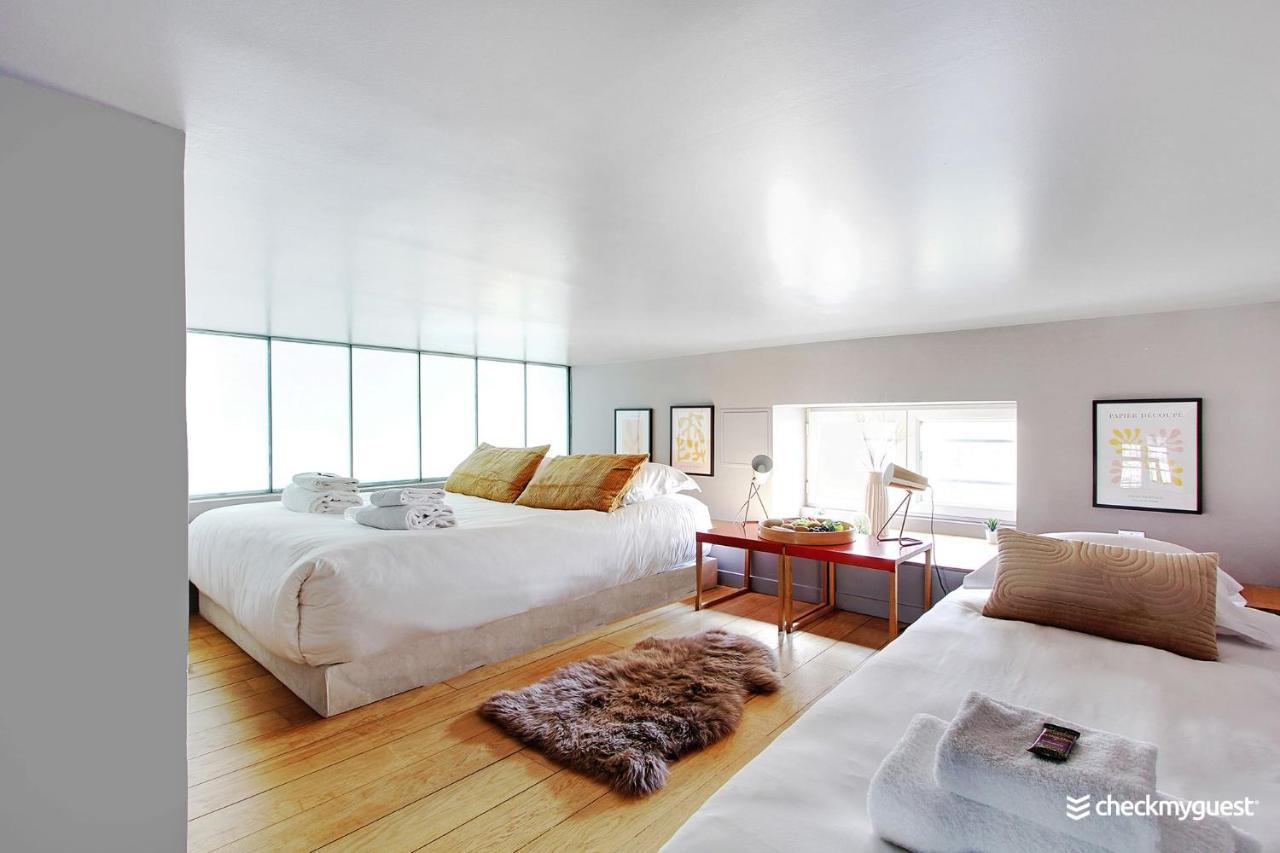Ferienwohnung Superbe Loft 2Br - Buttes Chaumont Paris Exterior foto